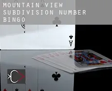 Mountain View Subdivision Number 10  Bingo