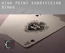High Point Subdivision Bingo