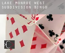Lake Monroe West Subdivision  Bingo